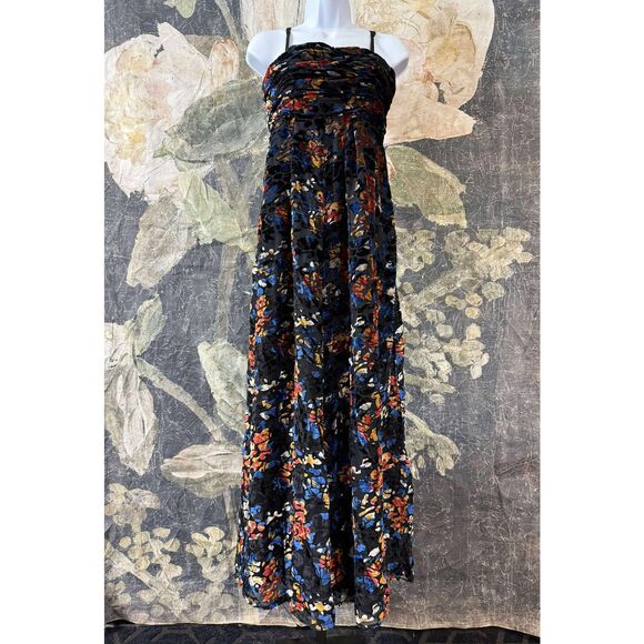 New Anthropology Hutch The Mabel Velvet Wide-Leg Jumpsuit sz S - Picture 8 of 10